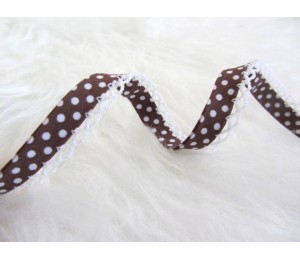 Schrägband mit Häkelborte